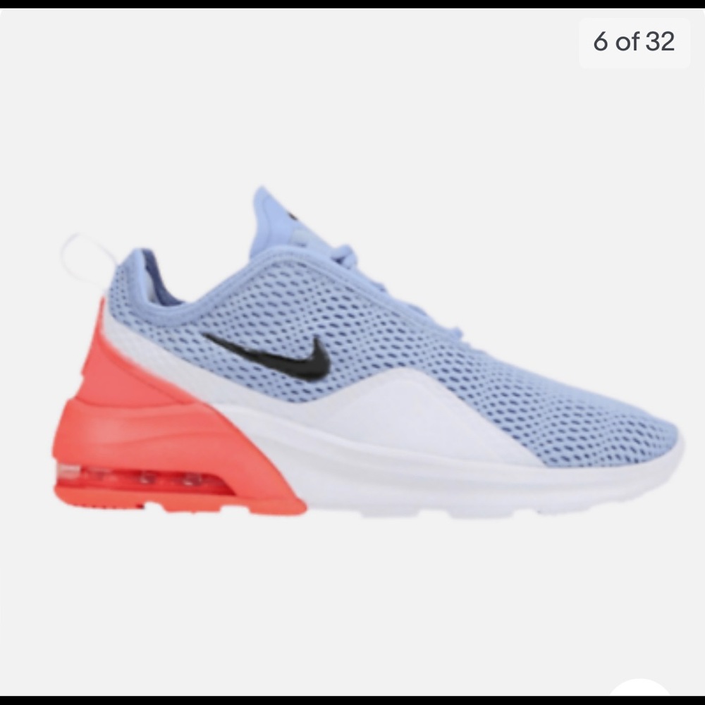 Nike Air Max Motion 2 Aluminum Blue Pink Coral Shoes Sneakers SZ 7